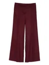 Rewind Belt-loops Pants In Burgundy