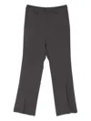 Rewind Button Trousers In Gray
