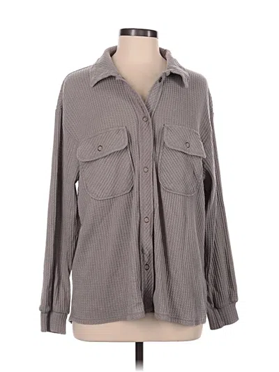 Pre-owned Rewind Cardigan Sweater In Gray