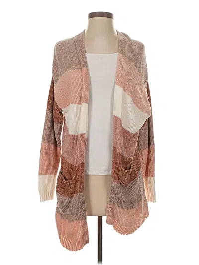 Pre-owned Rewind Cardigan Sweater In Tan