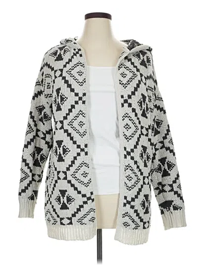 Pre-owned Rewind Cardigan Sweater In White