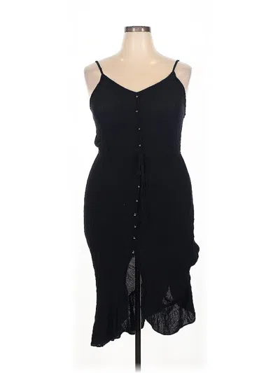 Pre-owned Rewind Casual Dress In Black