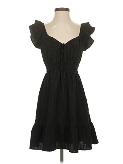 Pre-owned Rewind Casual Dress In Black