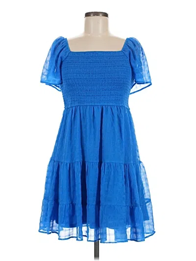 Pre-owned Rewind Casual Dress In Blue