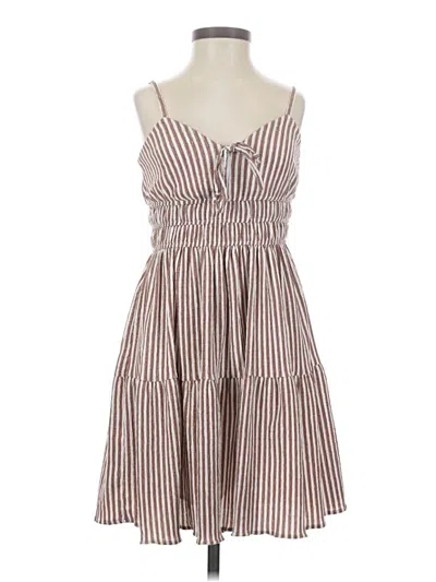 Pre-owned Rewind Casual Dress In Brown