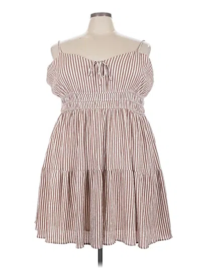 Pre-owned Rewind Casual Dress In Brown