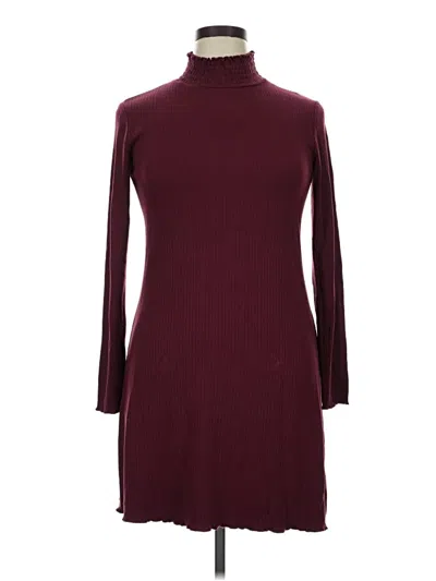 Pre-owned Rewind Casual Dress In Burgundy