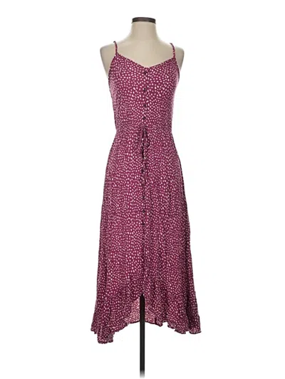 Pre-owned Rewind Casual Dress In Burgundy