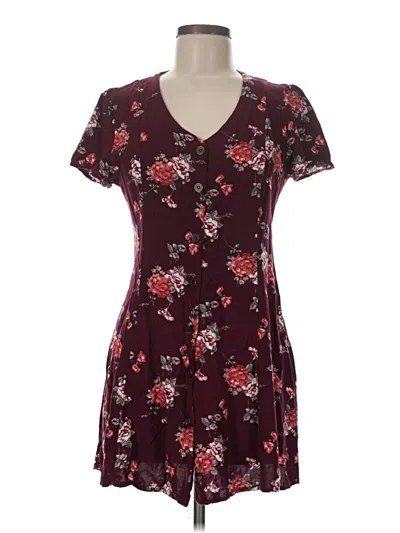 Pre-owned Rewind Casual Dress In Burgundy