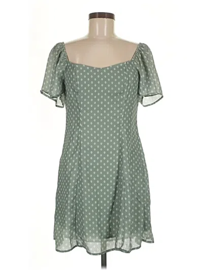 Pre-owned Rewind Casual Dress In Green