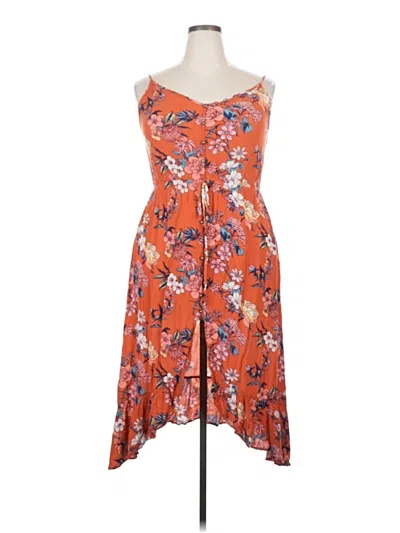 Pre-owned Rewind Casual Dress In Orange