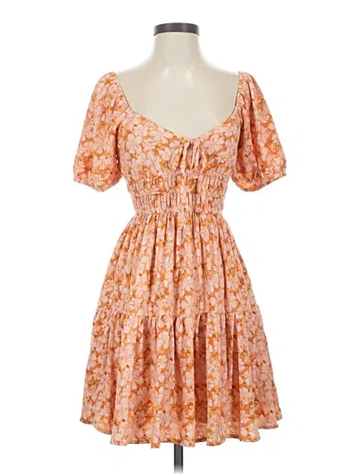 Pre-owned Rewind Casual Dress In Orange