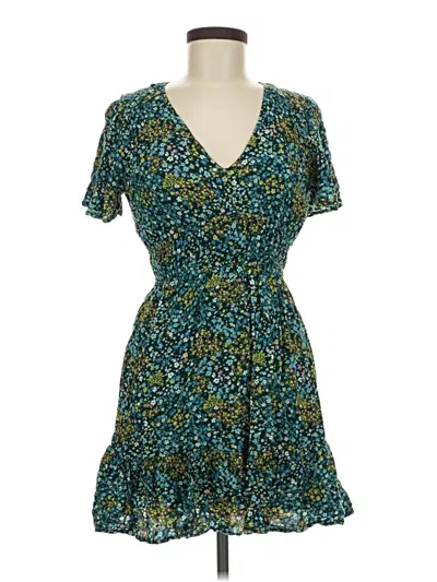 Pre-owned Rewind Casual Dress In Teal