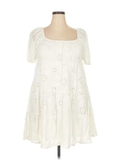 Pre-owned Rewind Casual Dress In White
