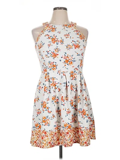 Pre-owned Rewind Casual Dress In White