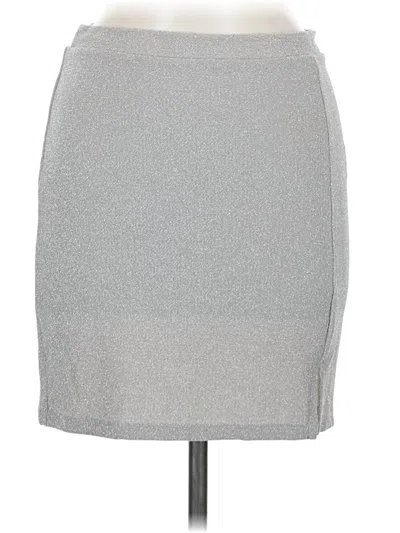 Pre-owned Rewind Casual Skirt In Silver