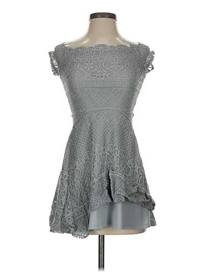 Pre-owned Rewind Cocktail Dress In Gray