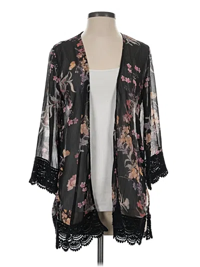 Pre-owned Rewind Kimono In Black