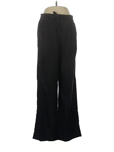 Pre-owned Rewind Linen Pants In Black