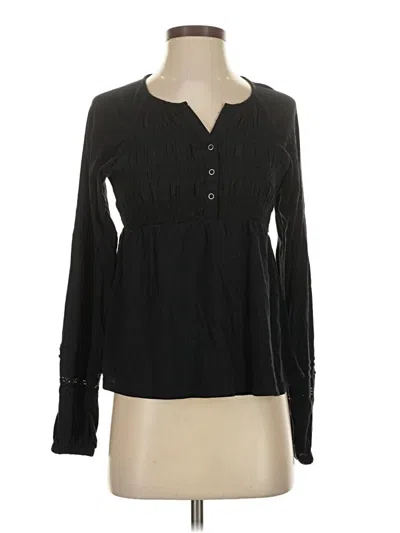 Pre-owned Rewind Long Sleeve Blouse In Black