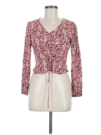Pre-owned Rewind Long Sleeve Blouse In Pink