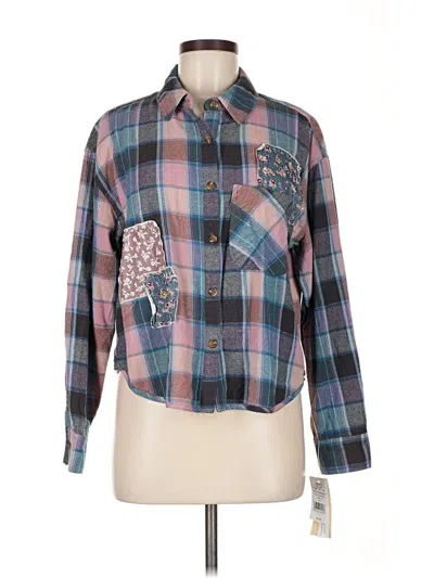 Pre-owned Rewind Long Sleeve Button Down Shirt In Blue