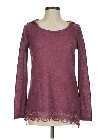 Pre-owned Rewind Pullover Sweater In Burgundy