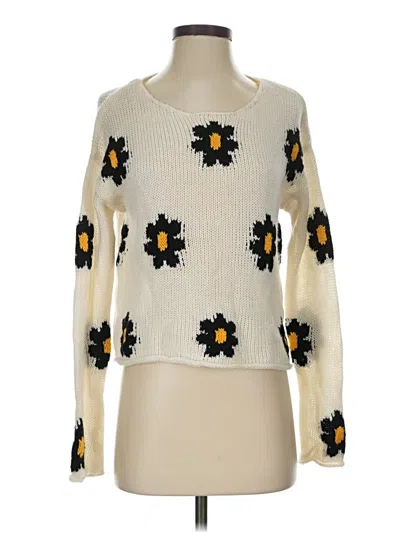 Pre-owned Rewind Pullover Sweater In Ivory
