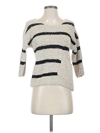 Pre-owned Rewind Pullover Sweater In White