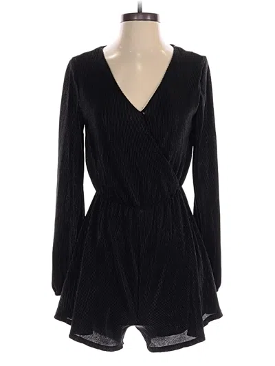 Pre-owned Rewind Romper In Black