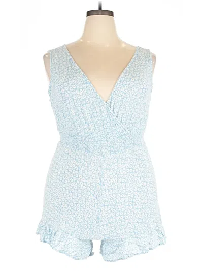 Pre-owned Rewind Romper In Blue