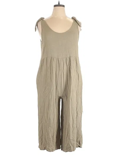 Pre-owned Rewind Romper In Tan