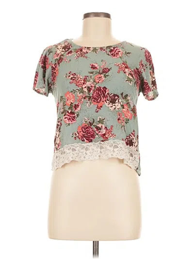 Pre-owned Rewind Short Sleeve Blouse In Blue