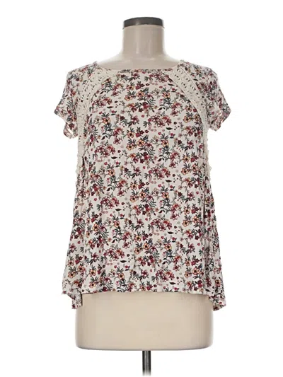 Pre-owned Rewind Short Sleeve Blouse In Ivory