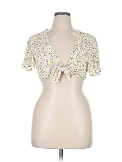 Pre-owned Rewind Short Sleeve Blouse In Yellow