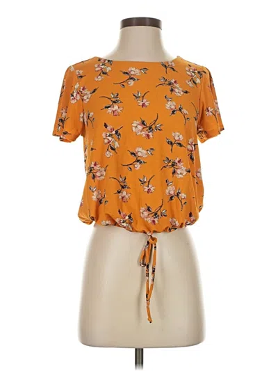Pre-owned Rewind Short Sleeve T-shirt In Orange