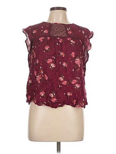 Pre-owned Rewind Sleeveless Blouse In Burgundy