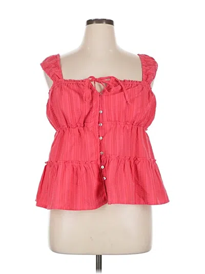 Pre-owned Rewind Sleeveless Blouse In Red