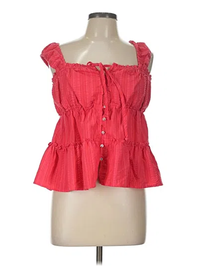 Pre-owned Rewind Sleeveless Blouse In Red