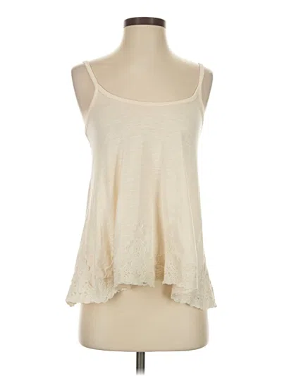 Pre-owned Rewind Tank Top Ivory Halter Neckline Tops