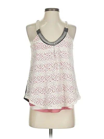 Pre-owned Rewind Tank Top Pink Halter Neckline Tops