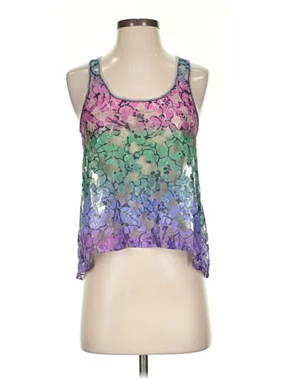 Pre-owned Rewind Tank Top Purple Halter Neckline Tops