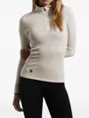 Rewoolution Zip Waffle Sweatshirt In Neutral