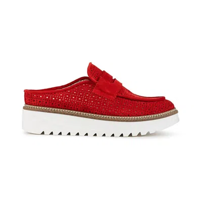 Rex Shoes Women's Alexa Mules In Red In Multi