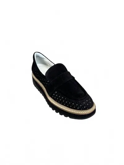 Rex Shoes Women's Carolyn Loafers In Black S Croc B