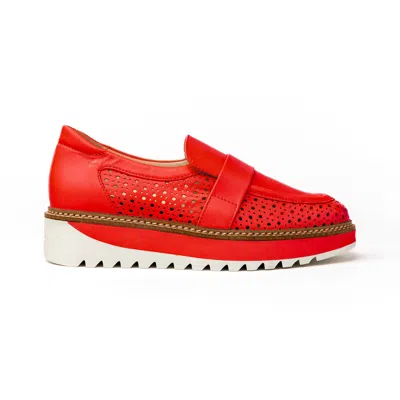 Rex Shoes Women's Red Carolyn Loafer - Cinnamon Leather