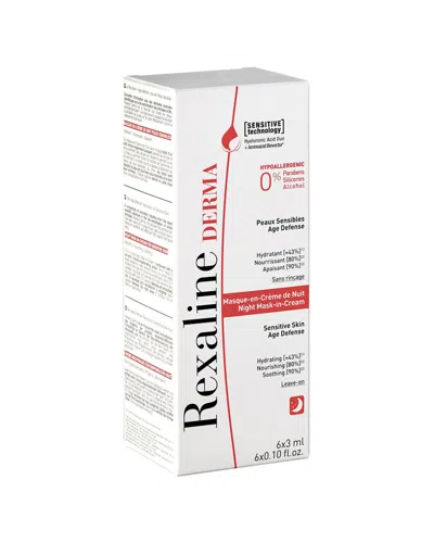 Rexaline 6pc 0.10oz Derma Night Mask-in-cream In Transparent