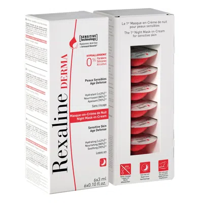 Rexaline Derma Night Mask-in-cream By  For Unisex - 6 X 0.10 oz Cream In White