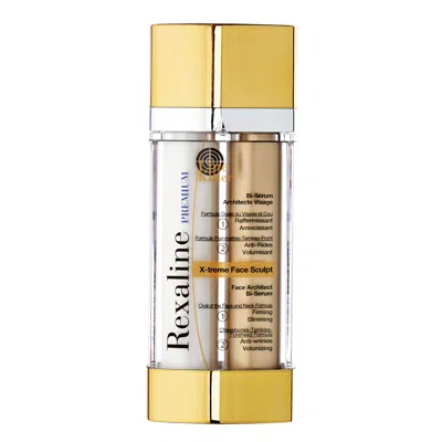 Rexaline Line Killer X-treme Face Sculpt Architect Bi-serum By  For Unisex - 2 Pc 0.5oz Firming Slimm In White