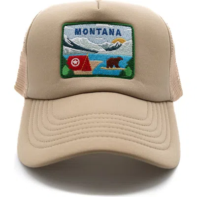 Rey To Z Montana Postcard Trucker Hat In Brown